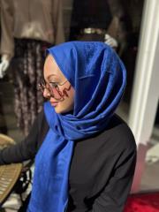 dior kaşmir ipek şal lacivert