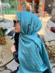 fendi jakarlı ipek zümrüt