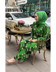 ithal elbise yeşil 2