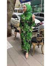 ithal elbise yeşil 3