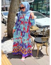 yazlık elbise bebe mavi