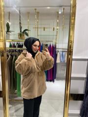 clover peluş kaban vizon