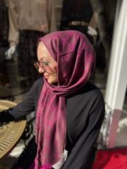 gucci yerli yün ipek fuşya