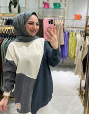 sahra kot detaylı sweat füme 2