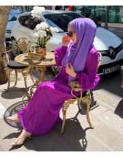 hüma elbise menekşe 2