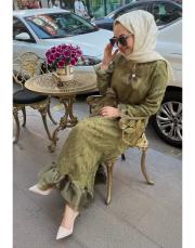 sweetie elbise haki 2