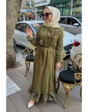 sweetie elbise haki 3