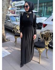 senna abaya siyah