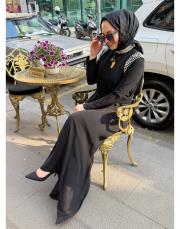 senna abaya siyah 2