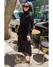 rozen elbise siyah 3