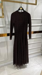 karolin dantel elbise acı kahve