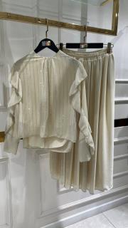 zeins etekli takım bej