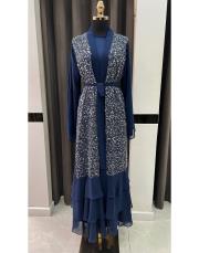 payetli jess abaya lacivert