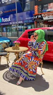 yasemin elbise mor