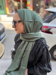 fendi pamuk ipek haki